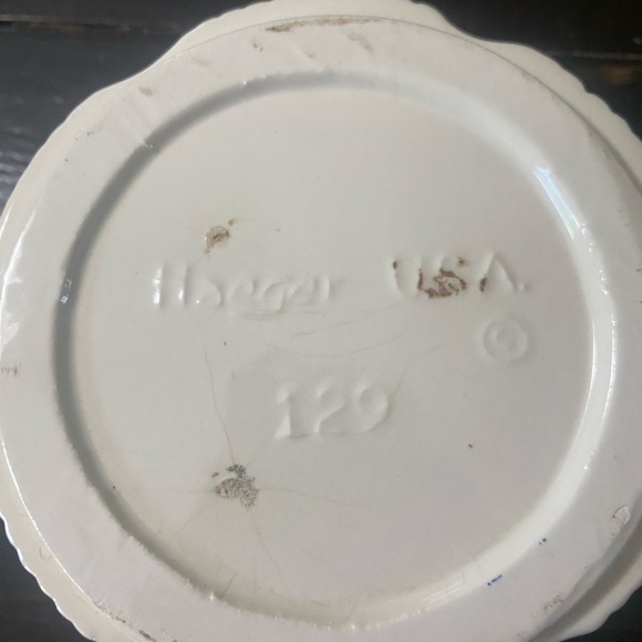 Vintage Haeger USA Cream Ceramic Bowl - Picture 3 of 3